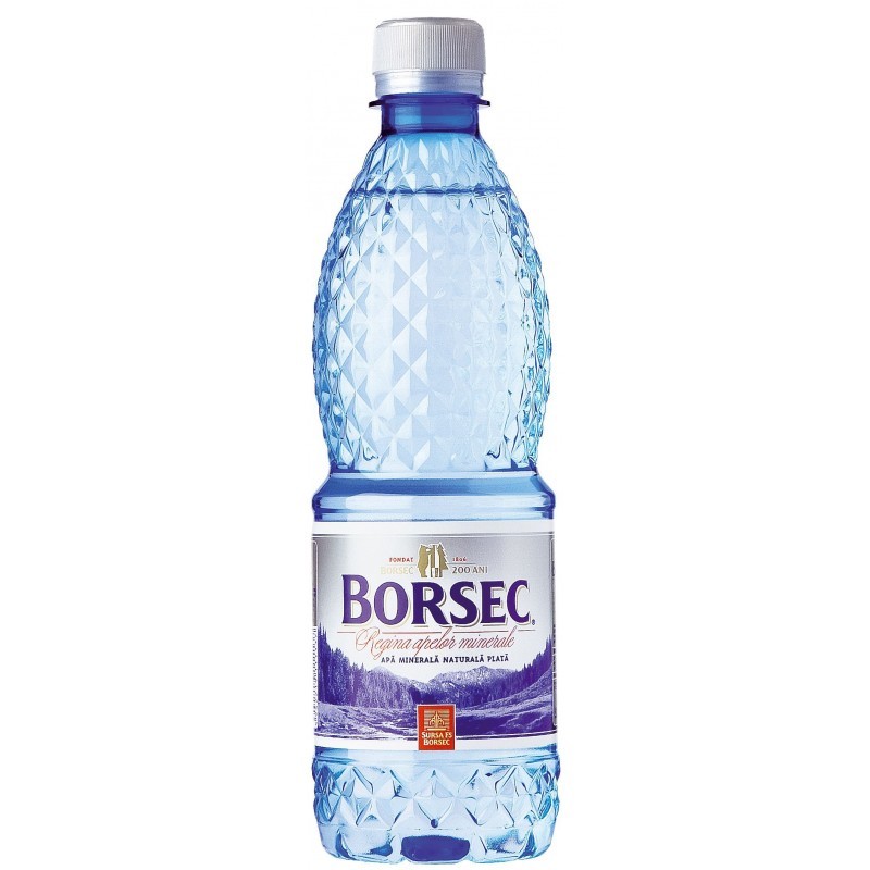 Apa minerală Borsec plată, 0.5L SGR