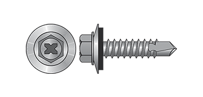 Surub autoforant cap hexagonal 6,3 x 70 mm zn 100 buc/cutie