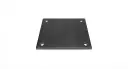 Placă de prindere din oțel 150×150×6 mm, cu 4 găuri Ø12 mm pentru stâlp metalic