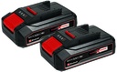 Set 2 acumulatori Einhell Power-X-Change 18V, capacitate 2x 2,5Ah Li-Ion, 720 W