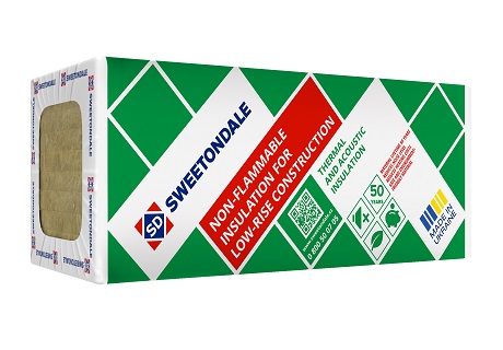 Vată bazaltică fațadă, 200x600x1200 mm, COTTAGE 105, SWEETONDALE 1.44 mp/pachet