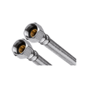 Racord flexibil cu țesătură din inox D. 3/8''-3/8''x20 cm
