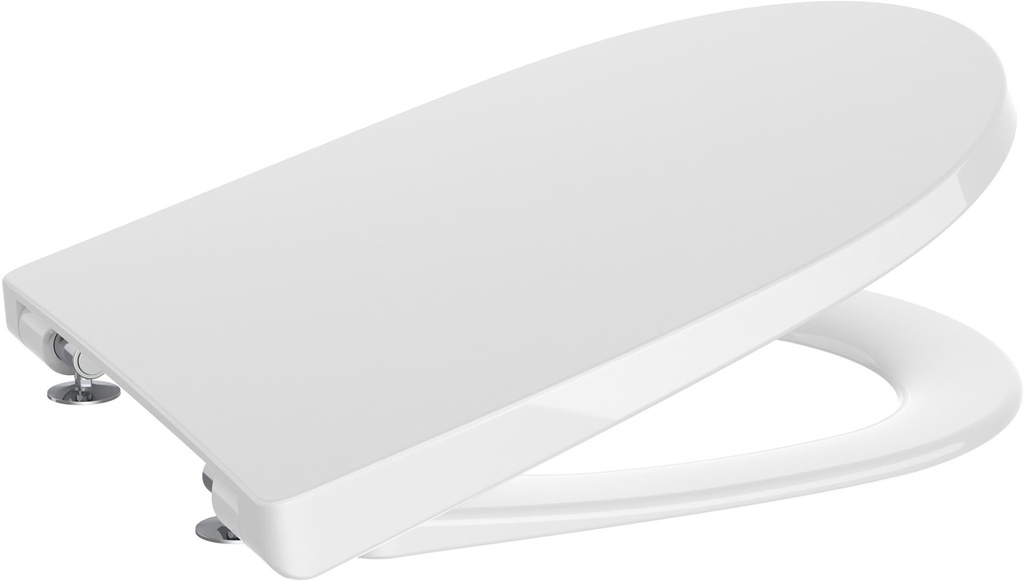 Capac WC din SUPRALIT® compact, cu închidere lentă/soft-close, 417x363x46 mm