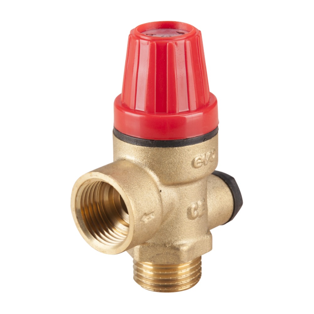 Supapă de siguranță conexiune manometru, fe 1/2”, fi 1/4'', 6 bar