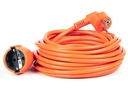 Cablu prelungitor portocaliu cu priză electrică, 3x1.5 mm, 5 ml
