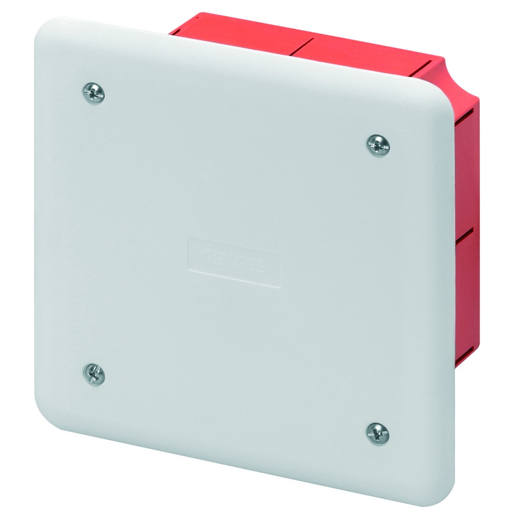 Doză îngropată Gewiss pentru legături GW48001 capac alb, 92x92x48 mm