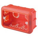 Doză îngropată Gewiss 3 module GW24403 pentru aparataj, 119x80x50 mm