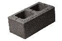 Boltar ROBUSTO, element gard negru, 40x20x16 cm