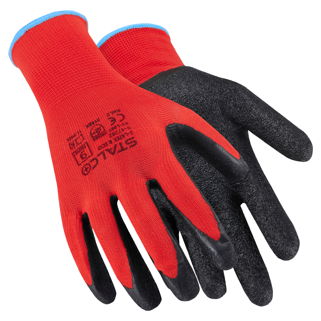 Mănuși poliester S-LATEX R ECO, red