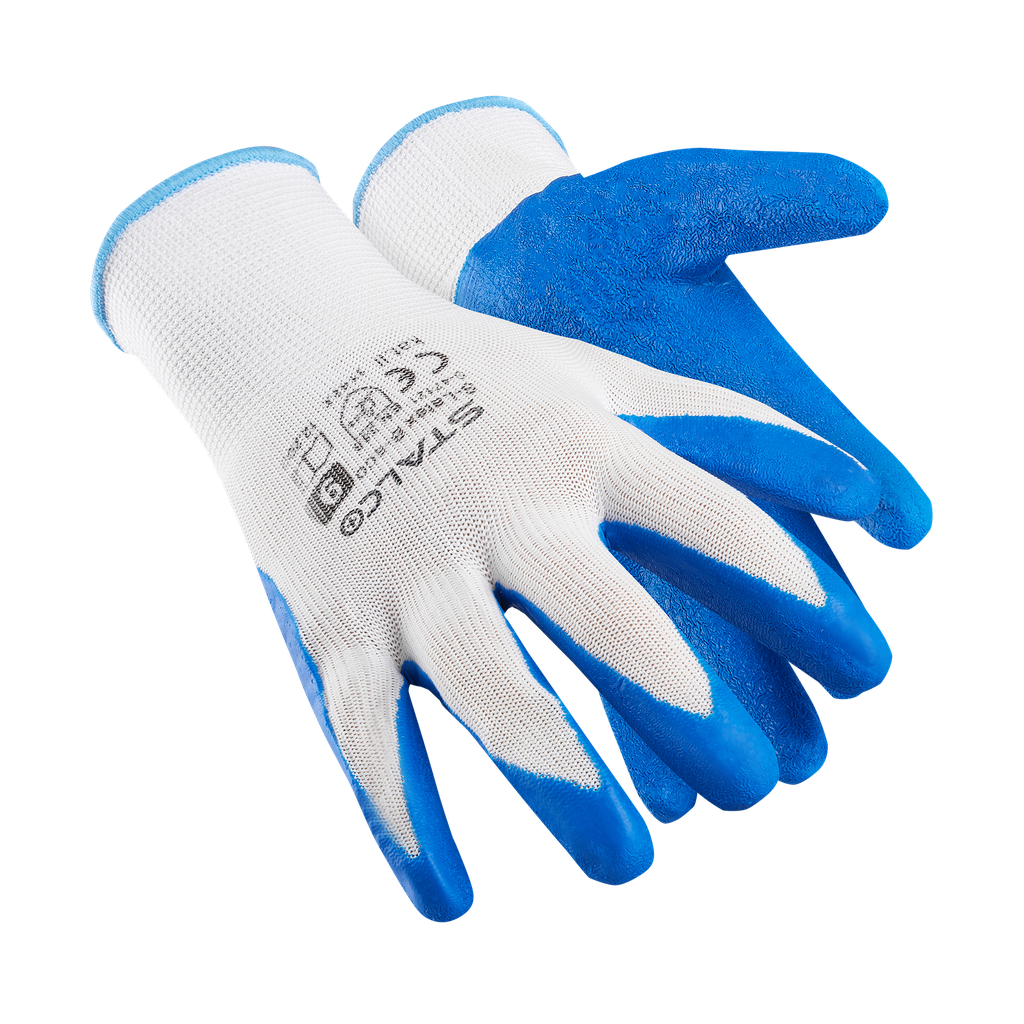 Mănuși poliester S-LATEX R ECO, blue