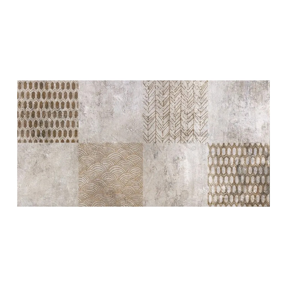 Gresie DECOR CRUST gri porțelanată, 60x30 cm, 1.26 mp
