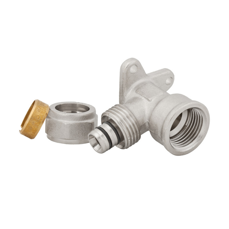 Cot pentru țeavă Pexal cu flanșă prindere pe perete 16x1/2" fi