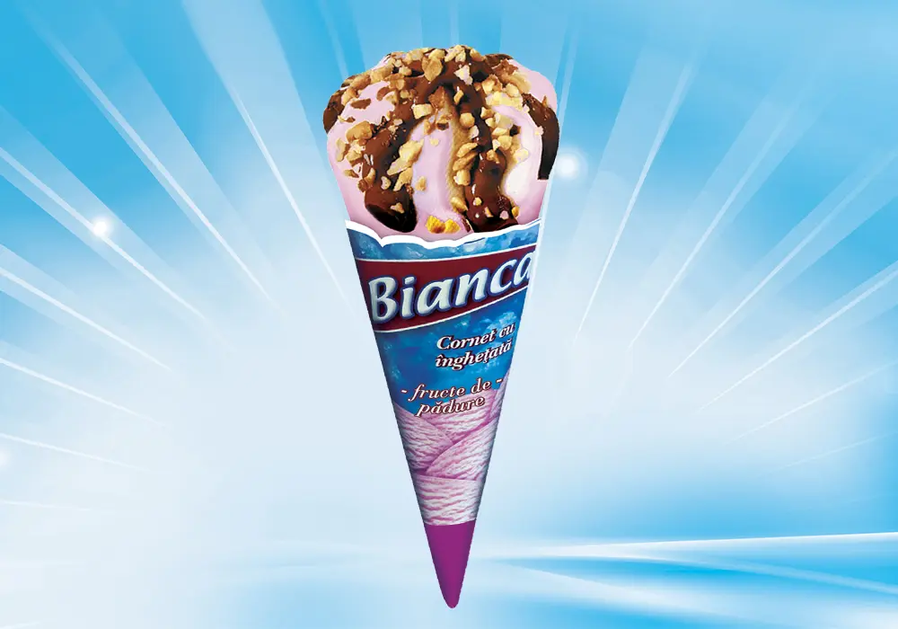 Înghețată cornet Bianca Ice Dyp, 130 ml