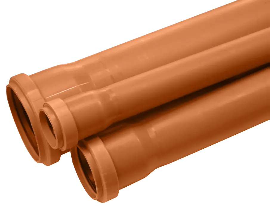 Țeavă canal PVC multistrat SN8 cu mufă inel, Ø 250x7.3 mm, 6 ml