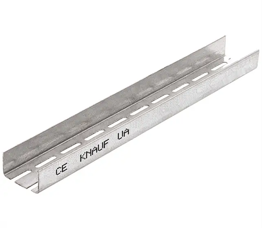 [P003964] Profil metalic Knauf UA 100 pentru montajul uşilor în pereţii din gips-carton, 100x40x2 mm x 3 ml