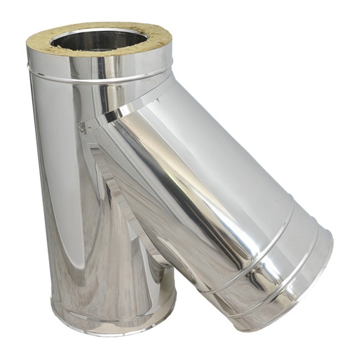[P011011] Teu inox 135 grade, DP izolat D. 160 mm