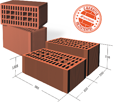 [P003043] Caramida Durotherm 365x200x238 mm E 72 buc/pal