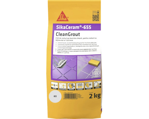 [P002741] Chit de rosturi gresie și faianță SikaCeram 655 CleanGrout Ice, 2 kg