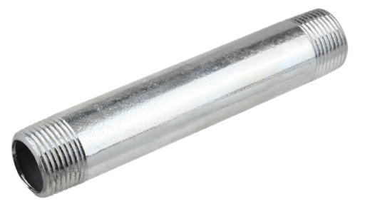 [P010500] Prelungire/ștuț țeavă zincată filetată fe-fe, 1"x150 mm