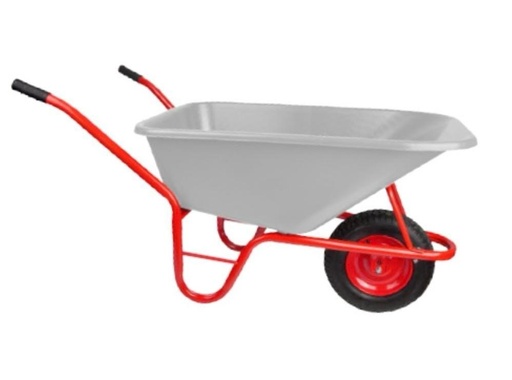 [P010439] Roabă construcții Rodex cadru și cuvă oțel zincat, 100 l