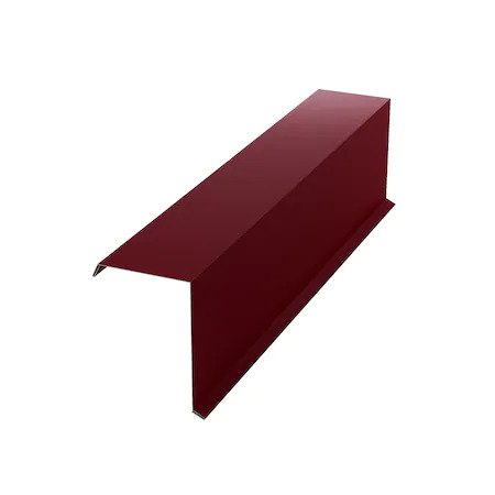 [P006339] Cornier de margine RAL 3005 vișiniu lucios pentru țiglă metalică, 0.4x208x2000 mm 