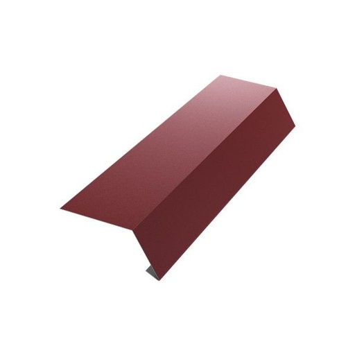 [P010661] Șorț de jgheab RAL 3005 vișiniu lucios pentru țiglă metalică, 0.4x178x2000 mm