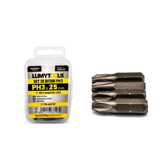 [P010159] Set 30 bituri PH3 otel S2 25 mm