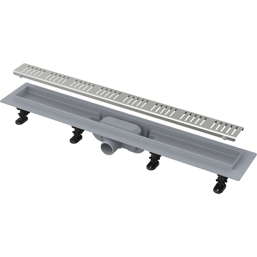 [P005873] Rigolă/Canal de scurgere pentru duş APZ10 SIMPLE cu margine pentru grătar perforat