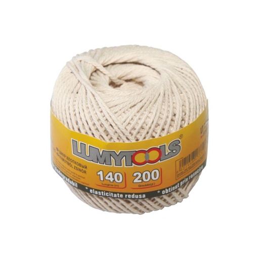 [P006625] Snur din bumbac, Lumytools LT17371, 100 g, 70 m