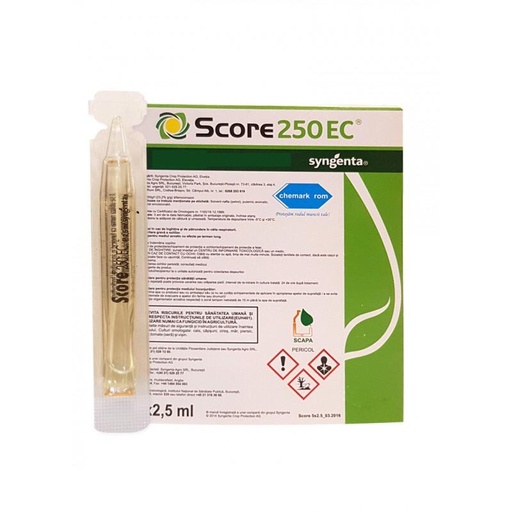 [P004708] Fungicid pentru combaterea dăunătorilor Score 250 EC, 2.5 ml