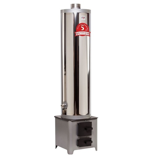 [P006304] Ansamblu boiler inox 90 l, focar economic otel FM, rezistenta electrica 2 kw 
