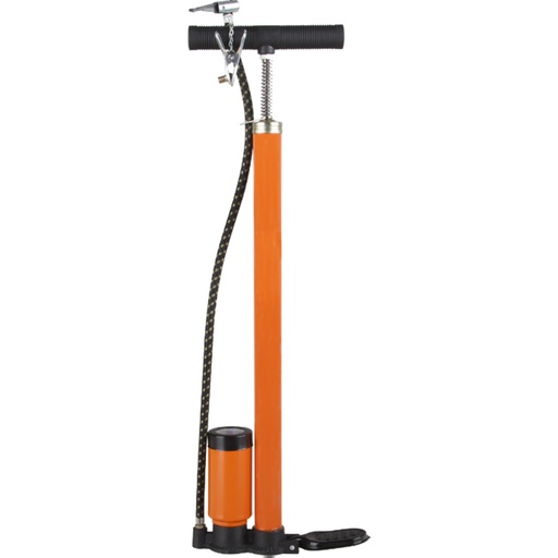 [P007945] Pompa pneu portocalie cu manometru