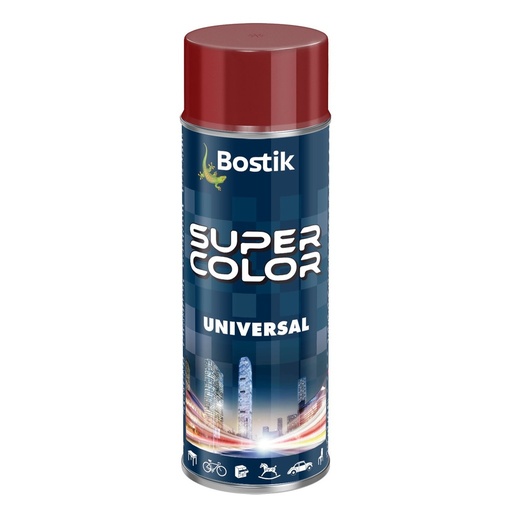 [ST_317] Spray vopsea, Bostik Color Universal, rosu inchis RAL 3011, interior/exterior, 400 ml