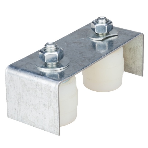 [P007303] Ghidaj reglabil tip U pt porți cu 2 role, 42x40 mm