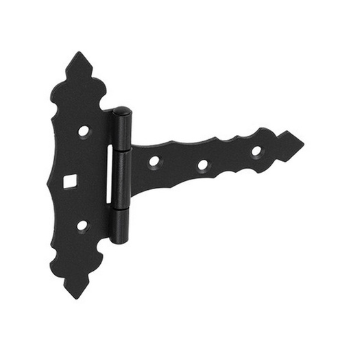 [P005224] Balama poartă decorativă T, 75x35x130x2 negru