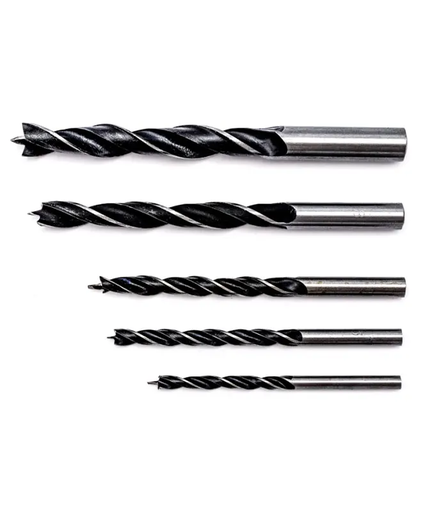 [P003193] Set 5 burghie pentru lemn, Ø 4, 5, 6, 8, 10 mm
