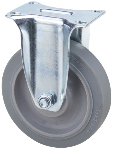 [P010172] Roata fixa din TPR gri 1107 D 75 x 32 mm S[kg]: 90