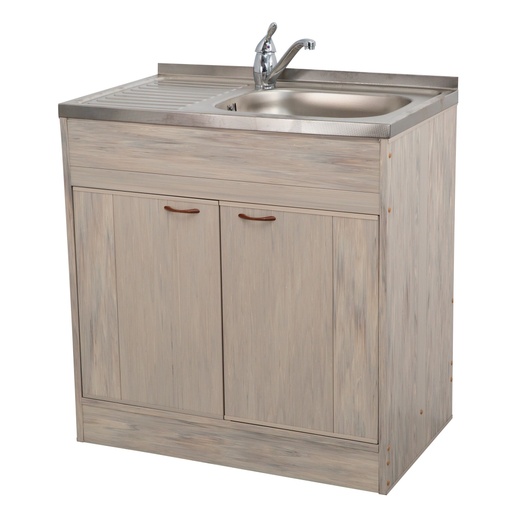 [P004058] Mobilier Crina Rovere pentru chiuvete inox 80x50 cm