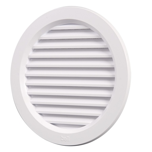 [P007859] Ramă aerisire din plastic alb, Ø 120 mm