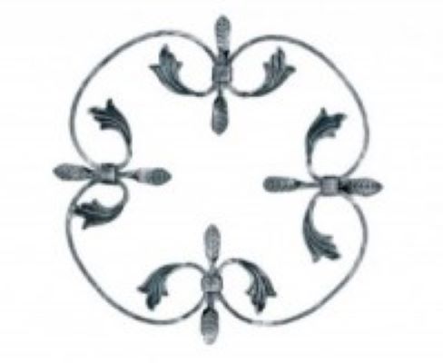 [P006121] Ornament central 400x12x6 rozeta 10-015