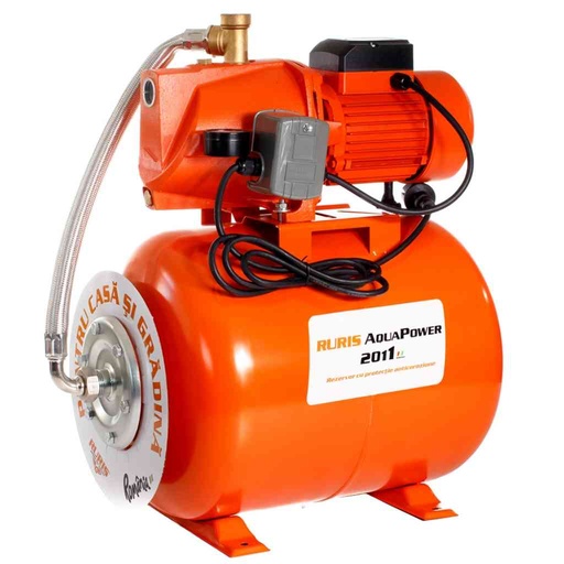 [P009920] Hidrofor Ruris Aquapower 2011, 1100 W, 55 l, debit 58 l/min, refulare 55 m