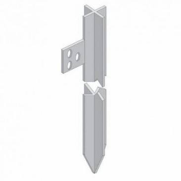 [P004652] Electrod de împământare zincat turnat tip țăruș, 1.5 m