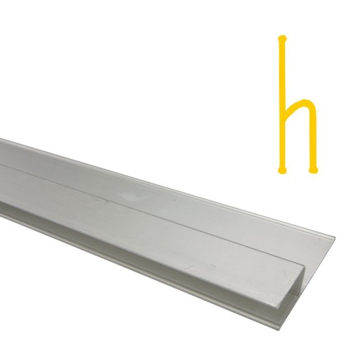 [P010034] Dreptar aluminiu Tip „H” L , 2000 mm
