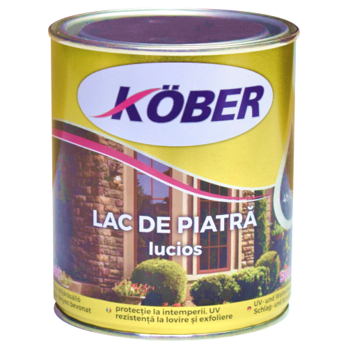 [P004929] Lac pentru piatră KOBER transparent, 0.75 l