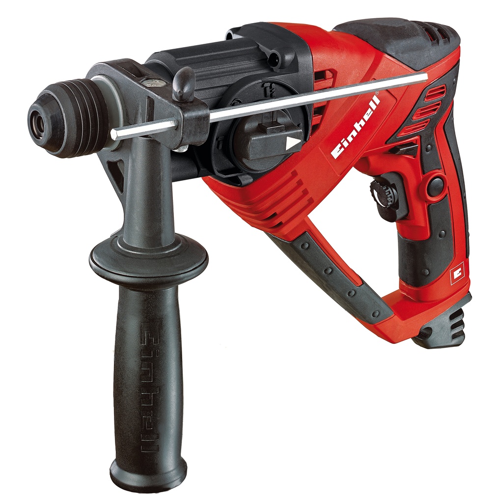 Ciocan rotopercutor Einhell RT-RH20/1, 500 W, 1200 RPM, 5800 PPM, 1.6 J, mandrina SDS-Plus, 4 functii: gaurire cu percutie, gaurire, daltuire, daltuire cu dalta blocata, cutie depozitare