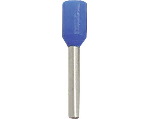 [P008935] Pini cap terminal izolat albastru pentru cablu lițat, 2.50 mm, 100 buc/punga