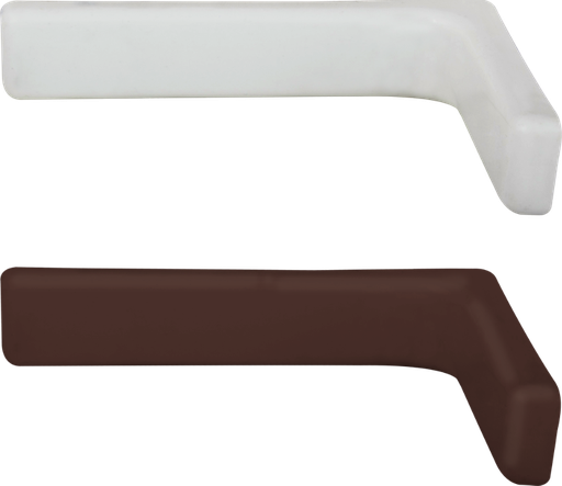 [P010668] Consola metalica alba cu masca 115 x 78 mm