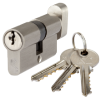 [P008822] Cilindru alama cu buton L70 x D. 35 + 35 mm Centrat