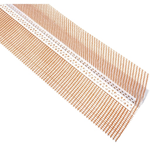 [P003320] Profil colțar PVC cu plasă orange, 100x100x2500 mm