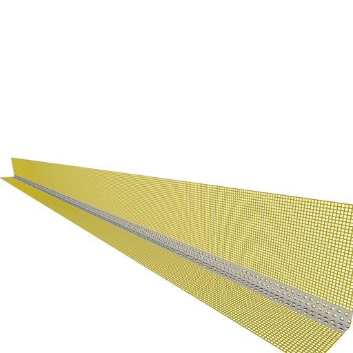 [P003320] Profil colțar PVC cu plasă orange, 100x100x2500 mm